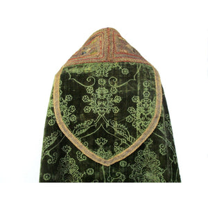 Italian 17th Century Silk Velvet Cope with French 15th Century Orphrey