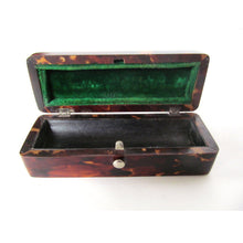 English Victorian Sterling Silver and Tortoise Shell Pin Box
