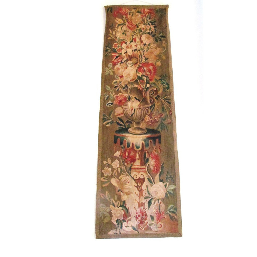 Late 18th Early 19th Century French Floral Tapestry Fragment – Oreillers